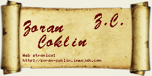 Zoran Coklin vizit kartica